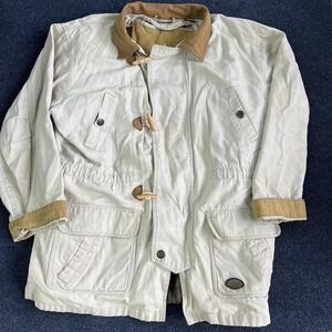 Tweed River Outfitters Coat Mens Large Beige Parka Removable Liner Outdoor